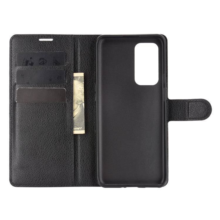 For OnePlus 9 Litchi Texture Horizontal Flip Protective Case with Holder & Card Slots & Wallet