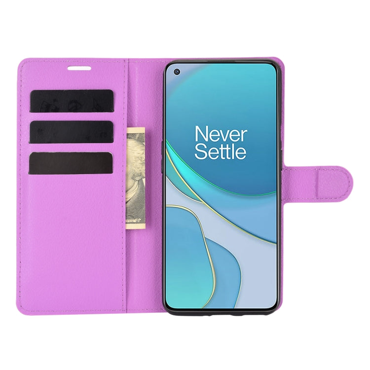 For OnePlus 9 Litchi Texture Horizontal Flip Protective Case with Holder & Card Slots & Wallet