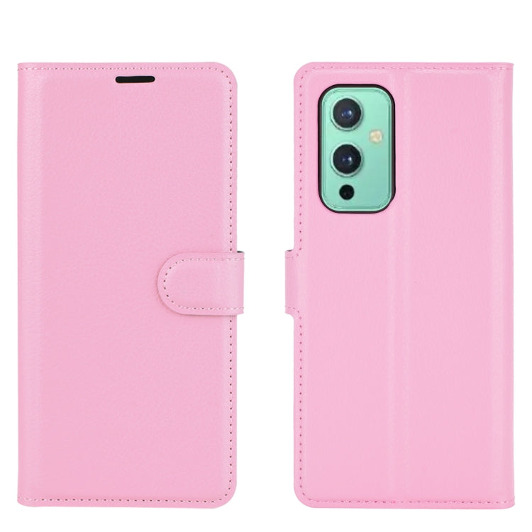 For OnePlus 9 Litchi Texture Horizontal Flip Protective Case with Holder & Card Slots & Wallet