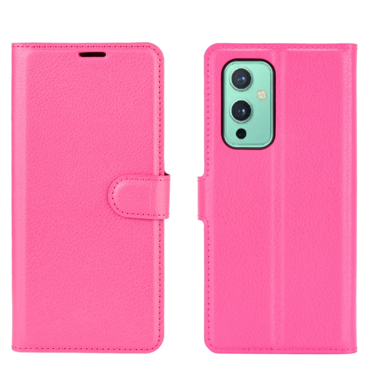 For OnePlus 9 Litchi Texture Horizontal Flip Protective Case with Holder & Card Slots & Wallet