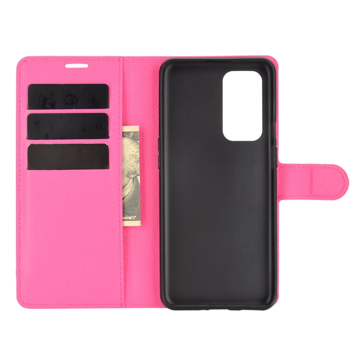 For OnePlus 9 Litchi Texture Horizontal Flip Protective Case with Holder & Card Slots & Wallet