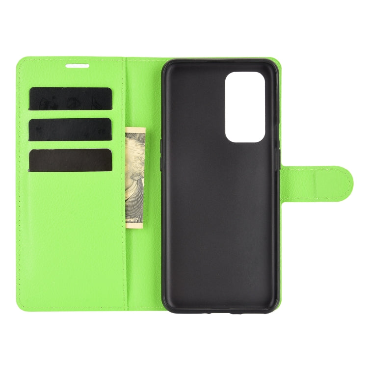 For OnePlus 9 Litchi Texture Horizontal Flip Protective Case with Holder & Card Slots & Wallet
