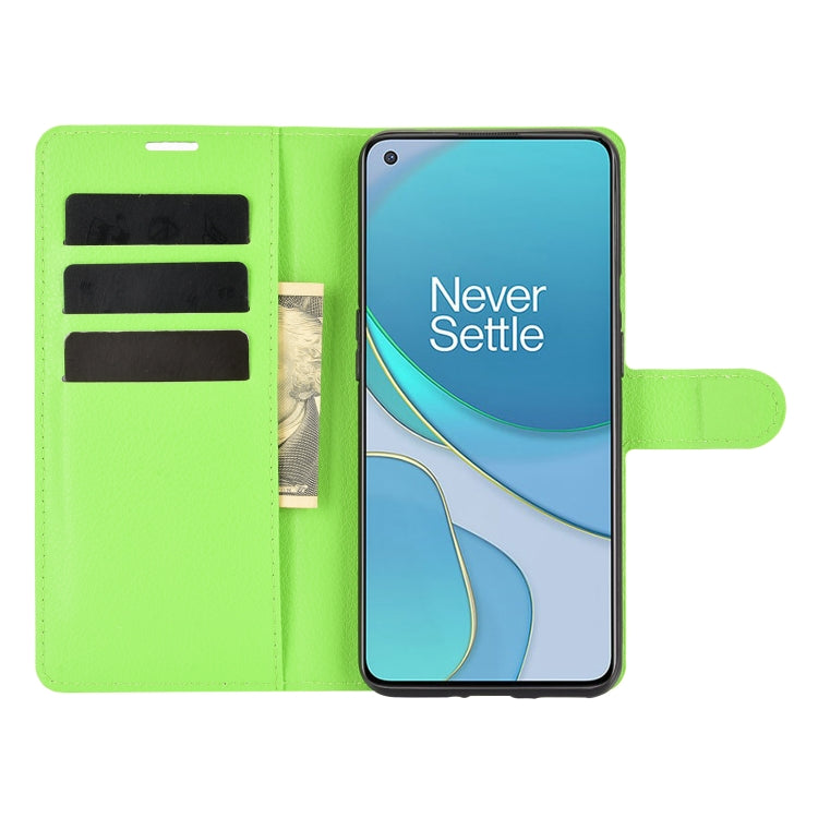 For OnePlus 9 Litchi Texture Horizontal Flip Protective Case with Holder & Card Slots & Wallet