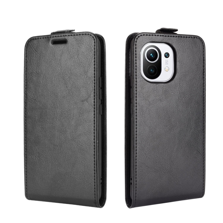 For Xiaomi Mi 11 R64 Texture Single Vertical Flip Leather Protective Case with Card Slots & Photo Frame
