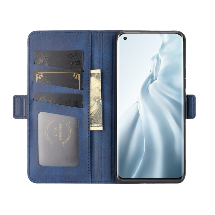 For Xiaomi Mi 11 Dual-side Magnetic Buckle Horizontal Flip Leather Case with Holder & Card Slots & Wallet