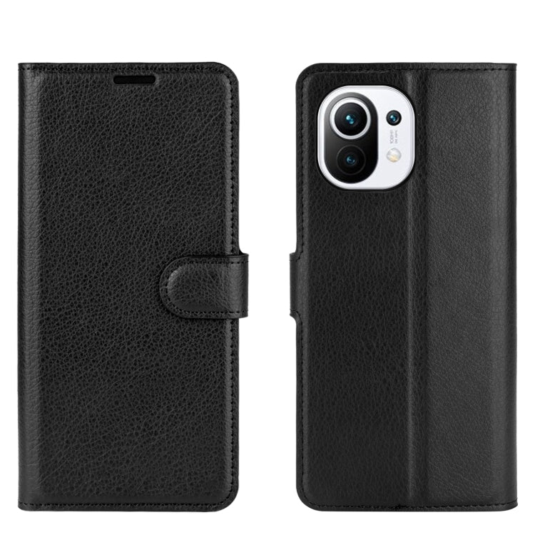For Xiaomi Mi 11 Litchi Texture Horizontal Flip Protective Case with Holder & Card Slots & Wallet
