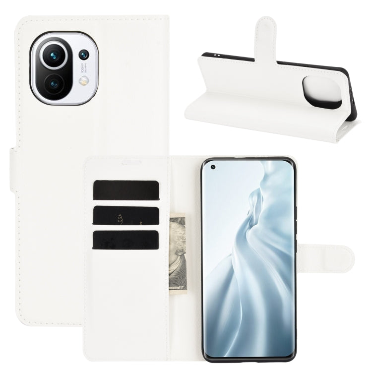 For Xiaomi Mi 11 Litchi Texture Horizontal Flip Protective Case with Holder & Card Slots & Wallet