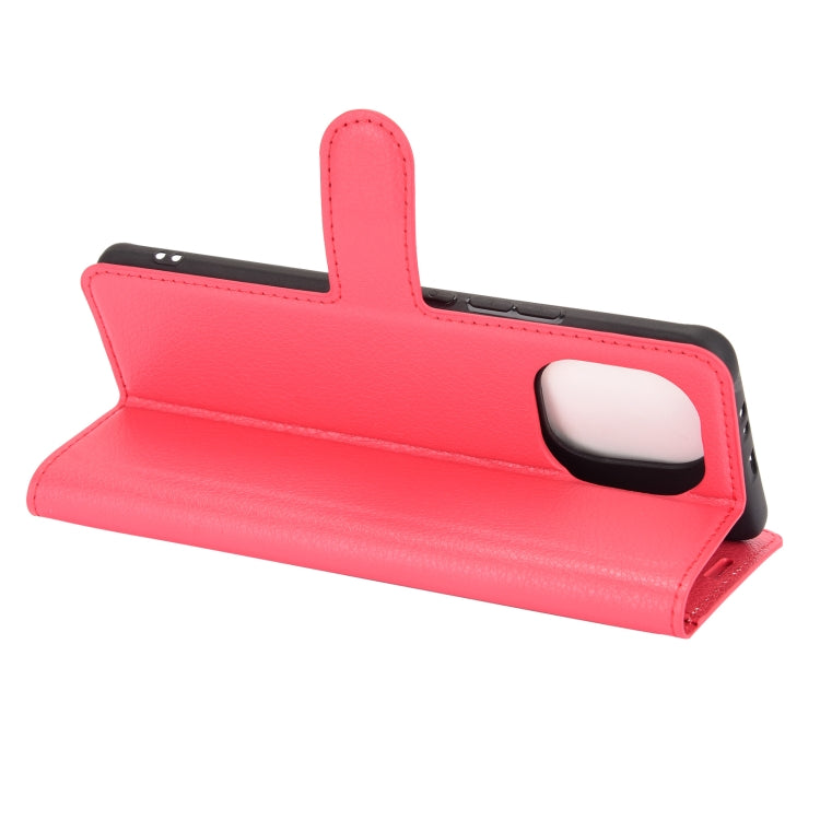 For Xiaomi Mi 11 Litchi Texture Horizontal Flip Protective Case with Holder & Card Slots & Wallet