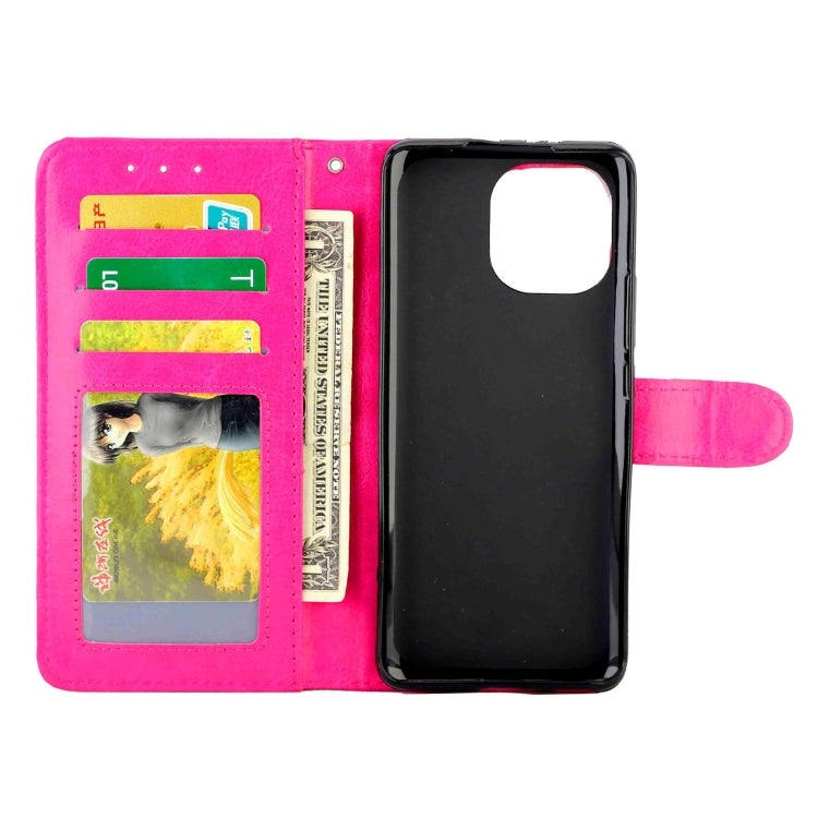 For Samsung Galaxy A52 5G / 4G Crazy Horse Texture Leather Horizontal Flip Protective Case with Holder & Card Slots & Wallet & Photo Frame