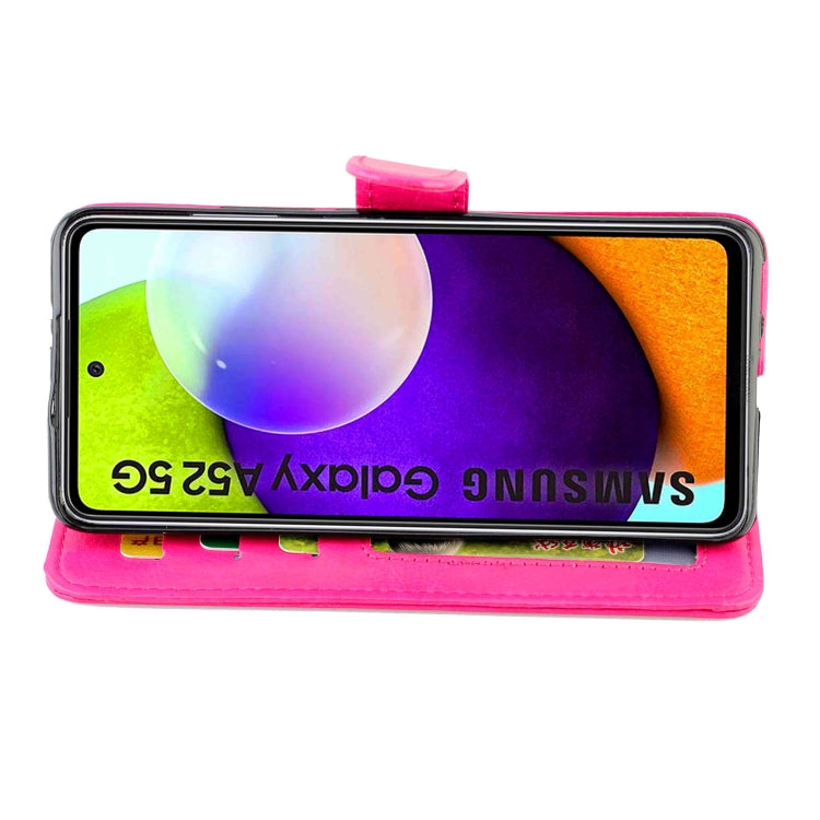 For Samsung Galaxy A52 5G / 4G Crazy Horse Texture Leather Horizontal Flip Protective Case with Holder & Card Slots & Wallet & Photo Frame