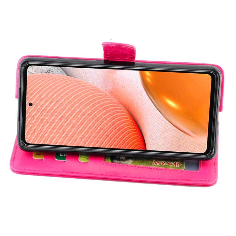 For Samsung Galaxy A72 5G / 4G Crazy Horse Texture Leather Horizontal Flip Protective Case with Holder & Card Slots & Wallet & Photo Frame
