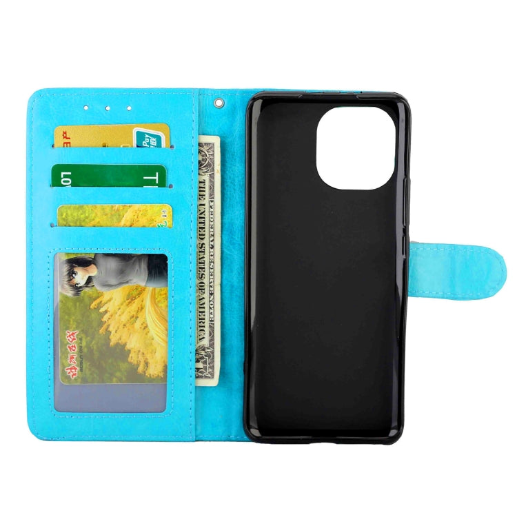For Samsung Galaxy A72 5G / 4G Crazy Horse Texture Leather Horizontal Flip Protective Case with Holder & Card Slots & Wallet & Photo Frame