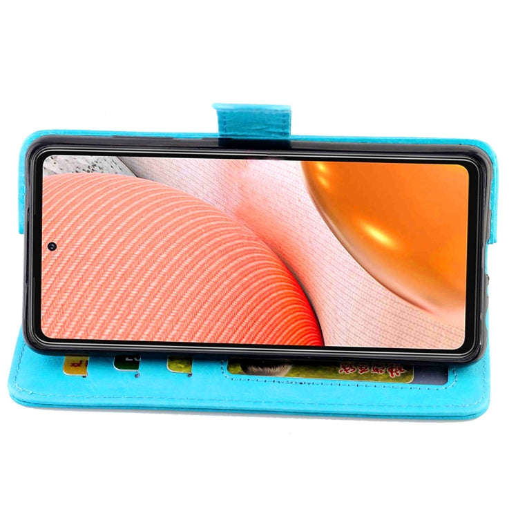 For Samsung Galaxy A72 5G / 4G Crazy Horse Texture Leather Horizontal Flip Protective Case with Holder & Card Slots & Wallet & Photo Frame