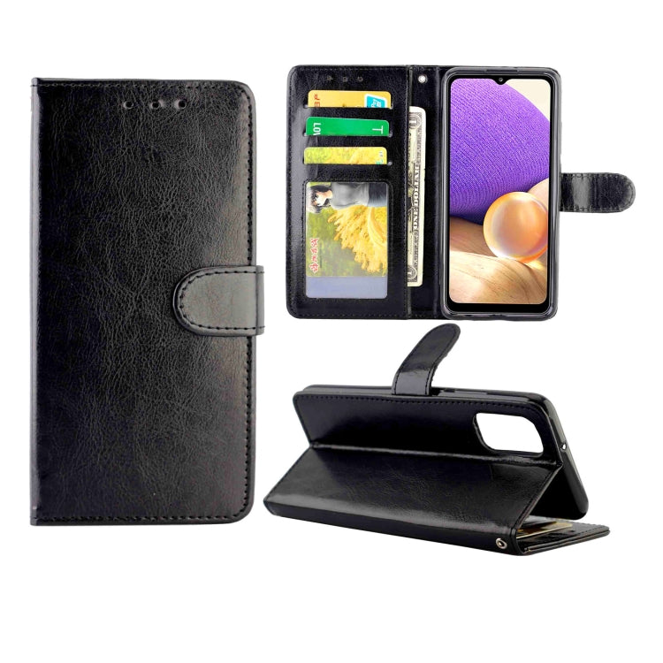 For Samsung Galaxy A32 5G Crazy Horse Texture Leather Horizontal Flip Protective Case with Holder & Card Slots & Wallet & Photo Frame