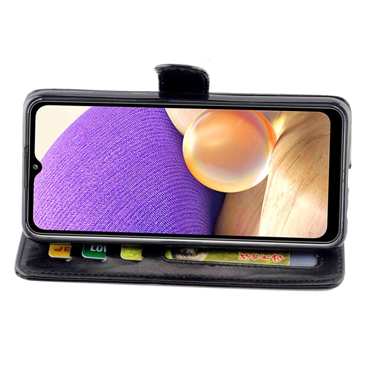For Samsung Galaxy A32 5G Crazy Horse Texture Leather Horizontal Flip Protective Case with Holder & Card Slots & Wallet & Photo Frame