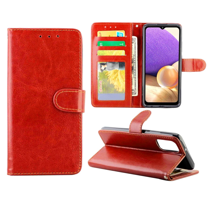 For Samsung Galaxy A32 5G Crazy Horse Texture Leather Horizontal Flip Protective Case with Holder & Card Slots & Wallet & Photo Frame