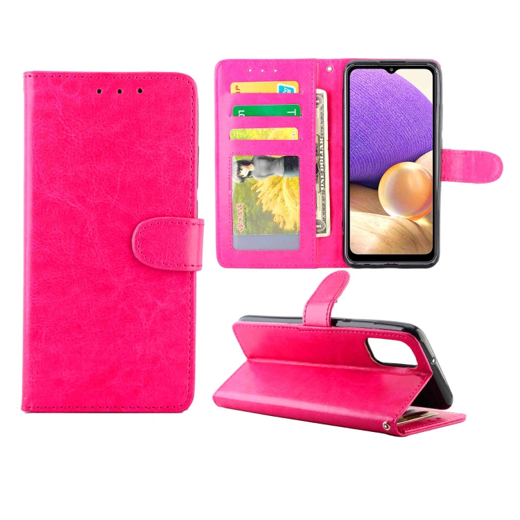 For Samsung Galaxy A32 5G Crazy Horse Texture Leather Horizontal Flip Protective Case with Holder & Card Slots & Wallet & Photo Frame