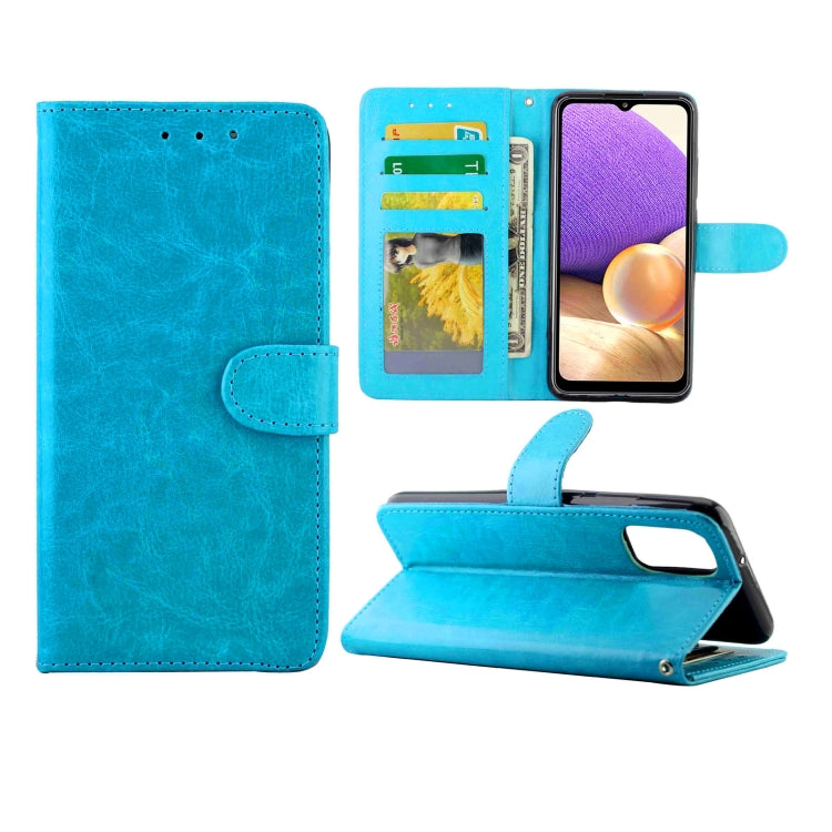 For Samsung Galaxy A32 5G Crazy Horse Texture Leather Horizontal Flip Protective Case with Holder & Card Slots & Wallet & Photo Frame