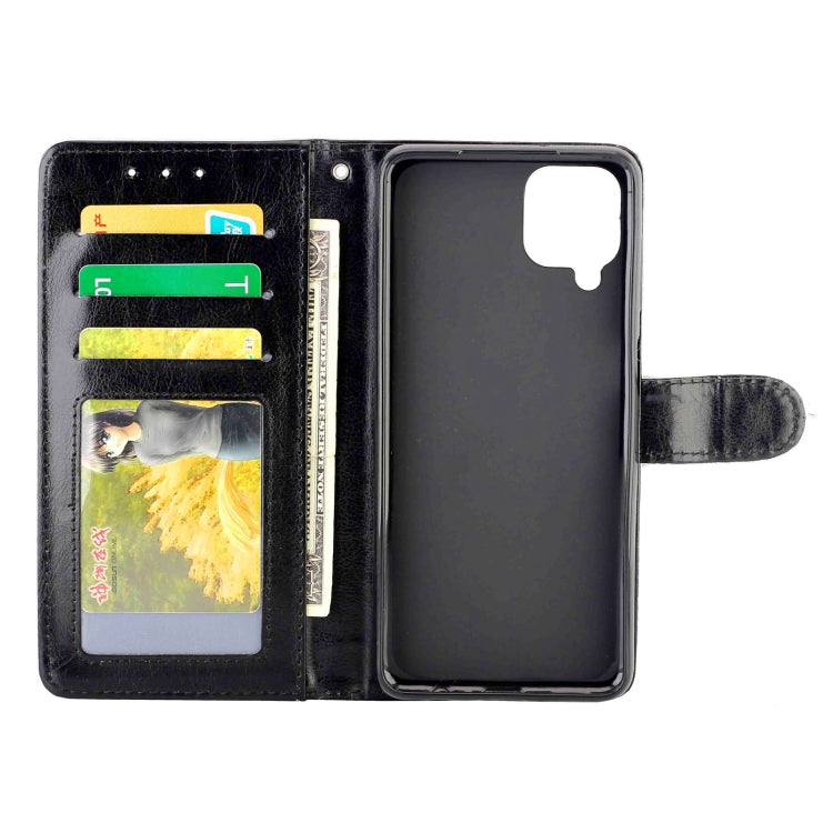 For Samsung Galaxy A12 5G Crazy Horse Texture Leather Horizontal Flip Protective Case with Holder & Card Slots & Wallet & Photo Frame