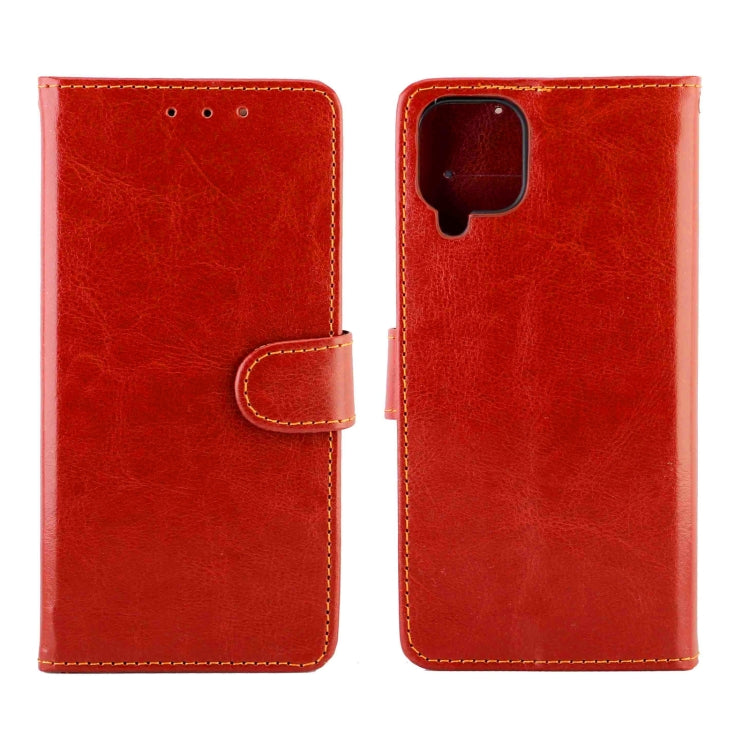 For Samsung Galaxy A12 5G Crazy Horse Texture Leather Horizontal Flip Protective Case with Holder & Card Slots & Wallet & Photo Frame