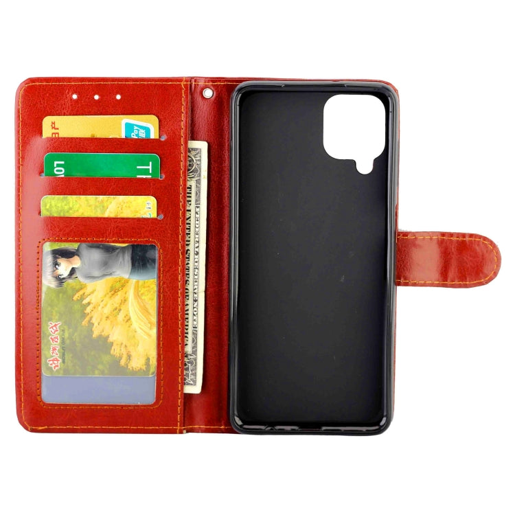For Samsung Galaxy A12 5G Crazy Horse Texture Leather Horizontal Flip Protective Case with Holder & Card Slots & Wallet & Photo Frame