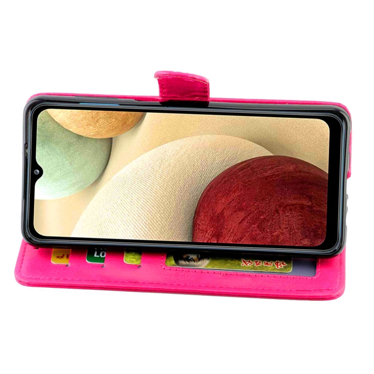 For Samsung Galaxy A12 5G Crazy Horse Texture Leather Horizontal Flip Protective Case with Holder & Card Slots & Wallet & Photo Frame