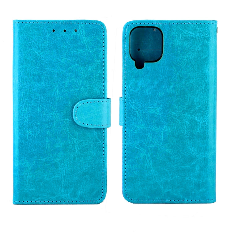 For Samsung Galaxy A12 5G Crazy Horse Texture Leather Horizontal Flip Protective Case with Holder & Card Slots & Wallet & Photo Frame