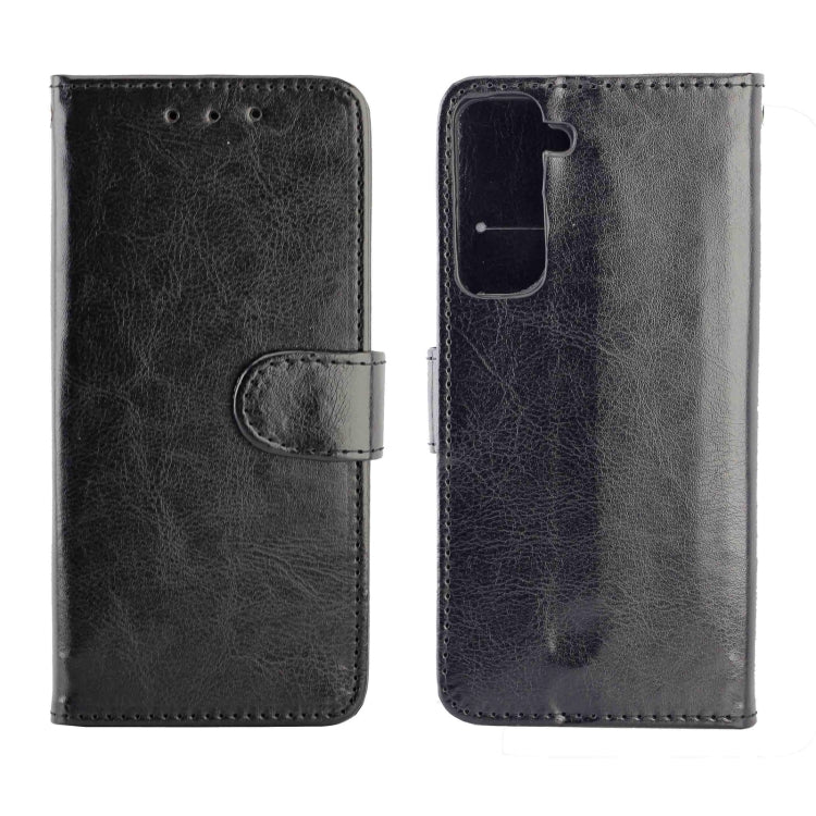 For Samsung Galaxy S21 5G Crazy Horse Texture Leather Horizontal Flip Protective Case with Holder & Card Slots & Wallet & Photo Frame