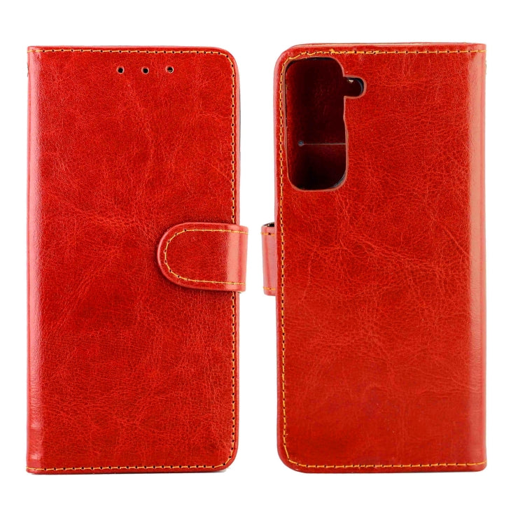 For Samsung Galaxy S21 5G Crazy Horse Texture Leather Horizontal Flip Protective Case with Holder & Card Slots & Wallet & Photo Frame
