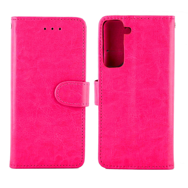 For Samsung Galaxy S21 5G Crazy Horse Texture Leather Horizontal Flip Protective Case with Holder & Card Slots & Wallet & Photo Frame