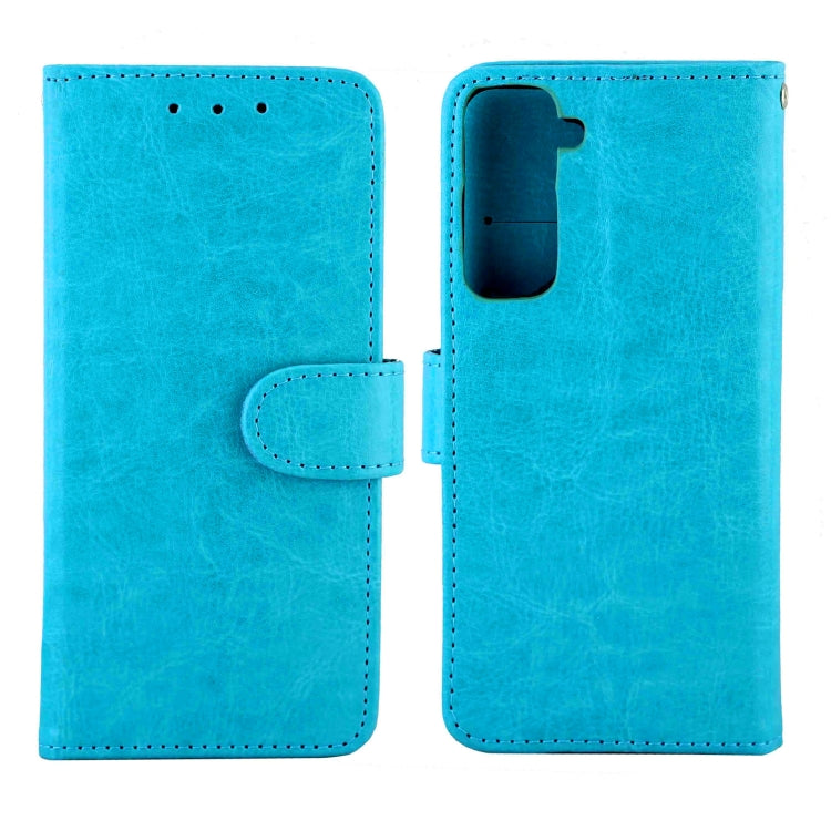 For Samsung Galaxy S21 5G Crazy Horse Texture Leather Horizontal Flip Protective Case with Holder & Card Slots & Wallet & Photo Frame