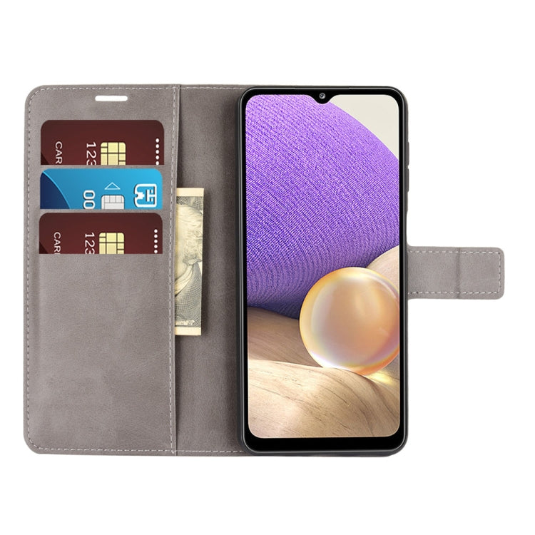 For Samsung Galaxy A32 4G Retro Calf Pattern Buckle Horizontal Flip Leather Case with Holder & Card Slots & Wallet