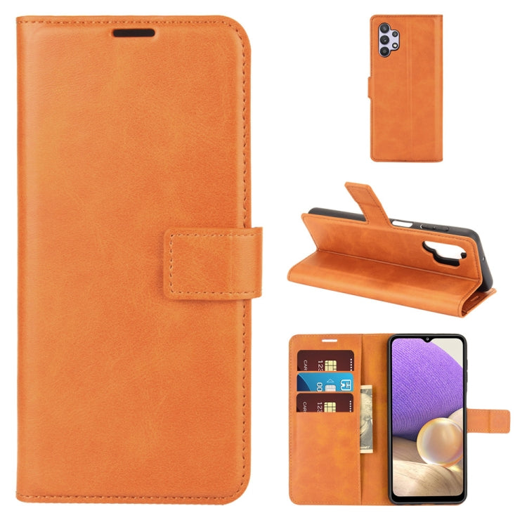 For Samsung Galaxy A32 4G Retro Calf Pattern Buckle Horizontal Flip Leather Case with Holder & Card Slots & Wallet