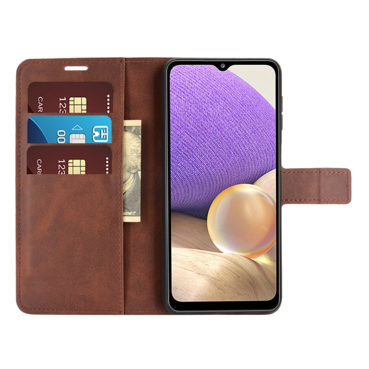 For Samsung Galaxy A32 4G Retro Calf Pattern Buckle Horizontal Flip Leather Case with Holder & Card Slots & Wallet
