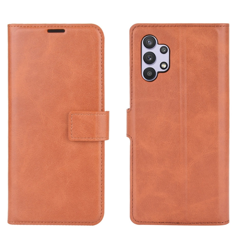 For Samsung Galaxy A32 4G Retro Calf Pattern Buckle Horizontal Flip Leather Case with Holder & Card Slots & Wallet