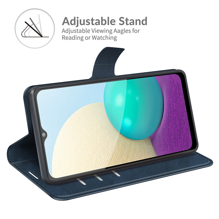For Samsung Galaxy A02 Retro Calf Pattern Buckle Horizontal Flip Leather Case with Holder & Card Slots & Wallet