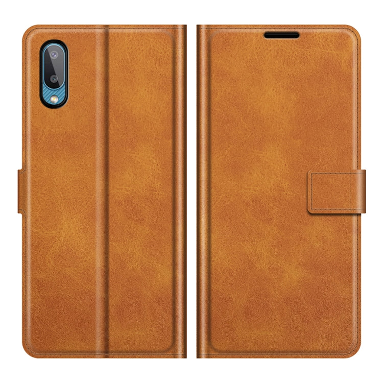 For Samsung Galaxy A02 Retro Calf Pattern Buckle Horizontal Flip Leather Case with Holder & Card Slots & Wallet