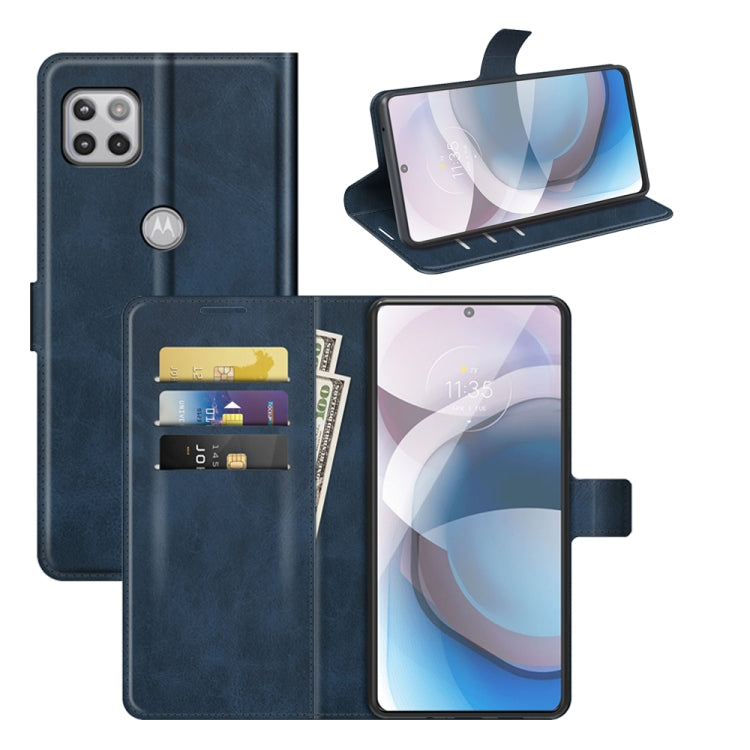 For Motorola One 5G Ace Retro Calf Pattern Buckle Horizontal Flip Leather Case with Holder & Card Slots & Wallet