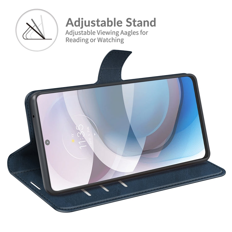 For Motorola One 5G Ace Retro Calf Pattern Buckle Horizontal Flip Leather Case with Holder & Card Slots & Wallet