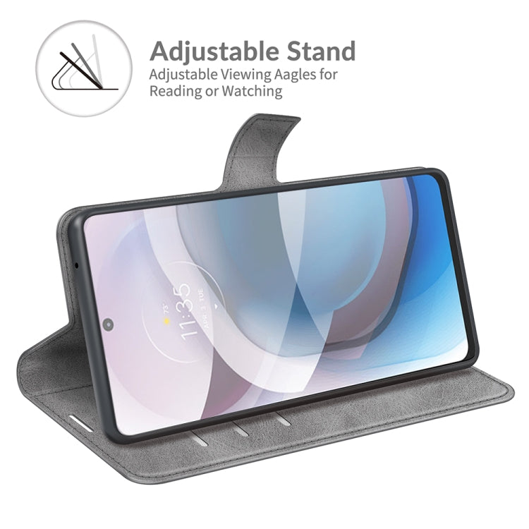 For Motorola One 5G Ace Retro Calf Pattern Buckle Horizontal Flip Leather Case with Holder & Card Slots & Wallet