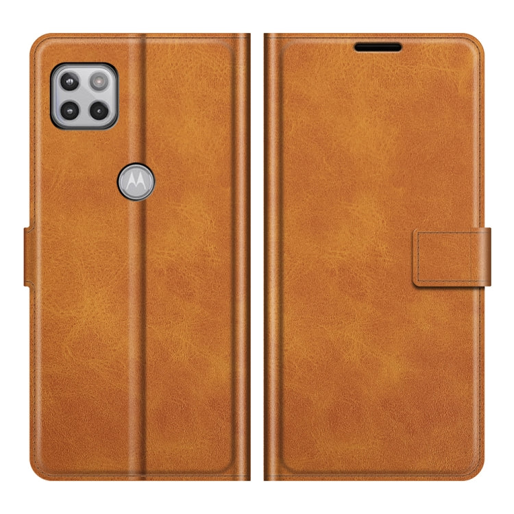 For Motorola One 5G Ace Retro Calf Pattern Buckle Horizontal Flip Leather Case with Holder & Card Slots & Wallet