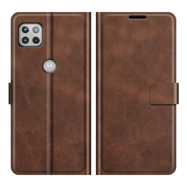 For Motorola One 5G Ace Retro Calf Pattern Buckle Horizontal Flip Leather Case with Holder & Card Slots & Wallet