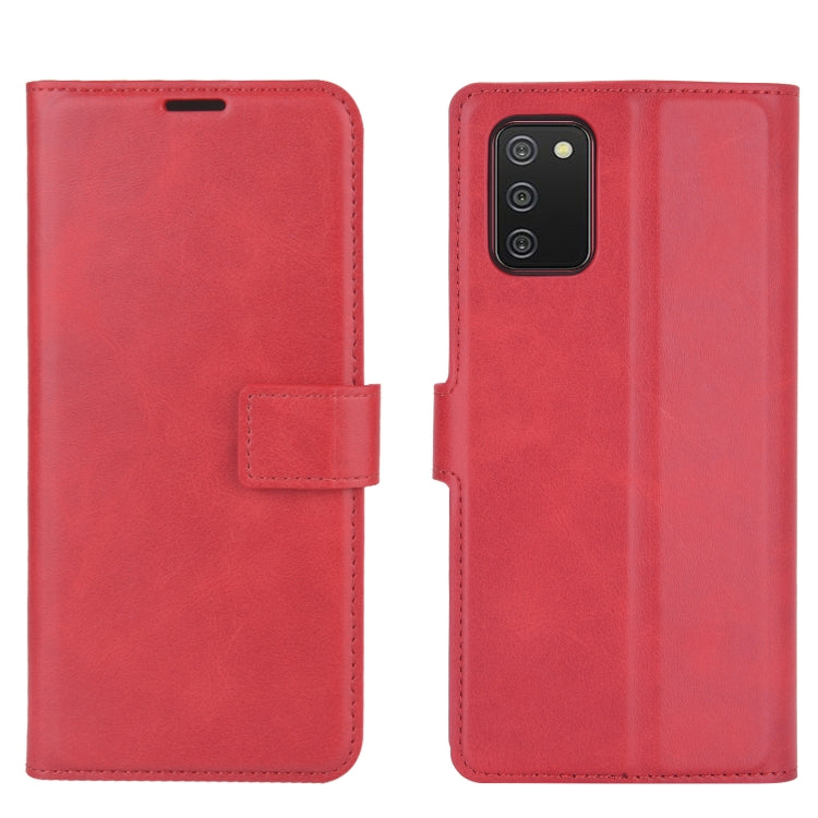 For Samsung Galaxy A02s (EU Version) Retro Calf Pattern Buckle Horizontal Flip Leather Case with Holder & Card Slots & Wallet