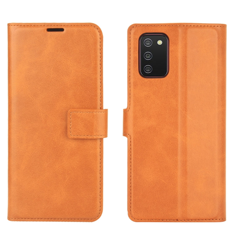For Samsung Galaxy A02s (EU Version) Retro Calf Pattern Buckle Horizontal Flip Leather Case with Holder & Card Slots & Wallet