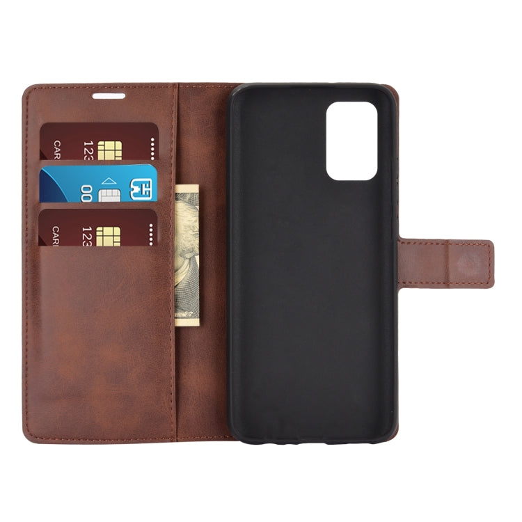 For Samsung Galaxy A02s (EU Version) Retro Calf Pattern Buckle Horizontal Flip Leather Case with Holder & Card Slots & Wallet