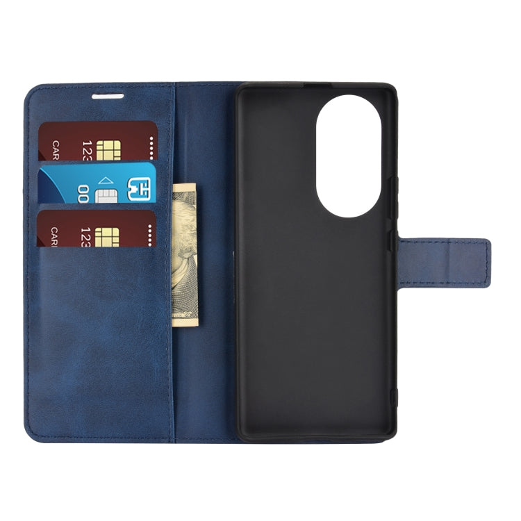 For Huawei Nova 8 Pro 5G Retro Calf Pattern Buckle Horizontal Flip Leather Case with Holder & Card Slots & Wallet