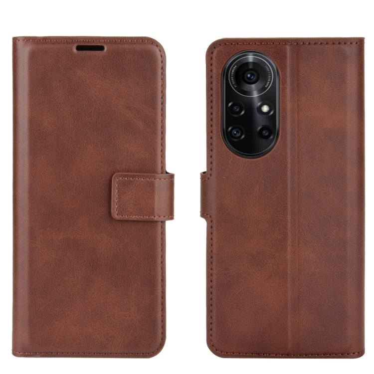 For Huawei Nova 8 Pro 5G Retro Calf Pattern Buckle Horizontal Flip Leather Case with Holder & Card Slots & Wallet