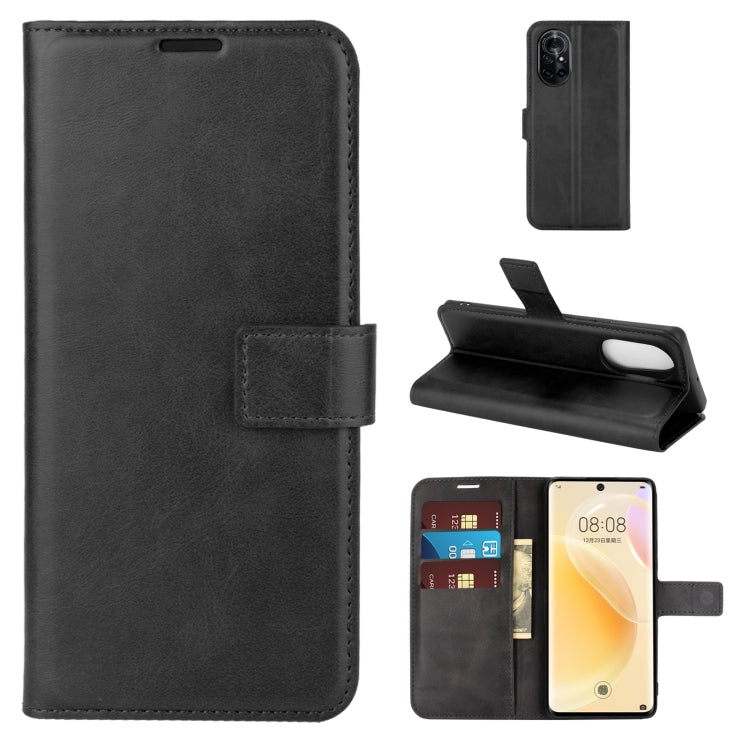 For Huawei Nova 8 5G Retro Calf Pattern Buckle Horizontal Flip Leather Case with Holder & Card Slots & Wallet