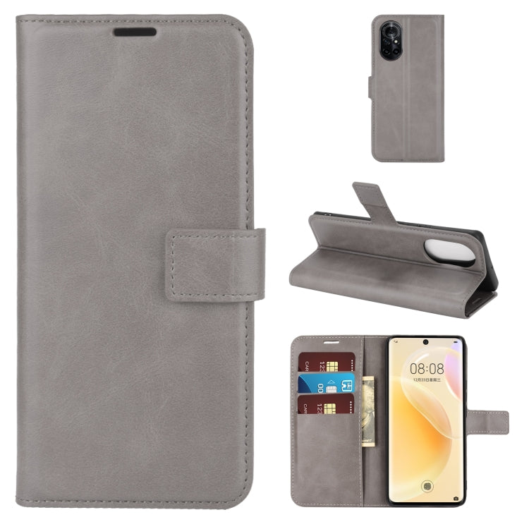 For Huawei Nova 8 5G Retro Calf Pattern Buckle Horizontal Flip Leather Case with Holder & Card Slots & Wallet