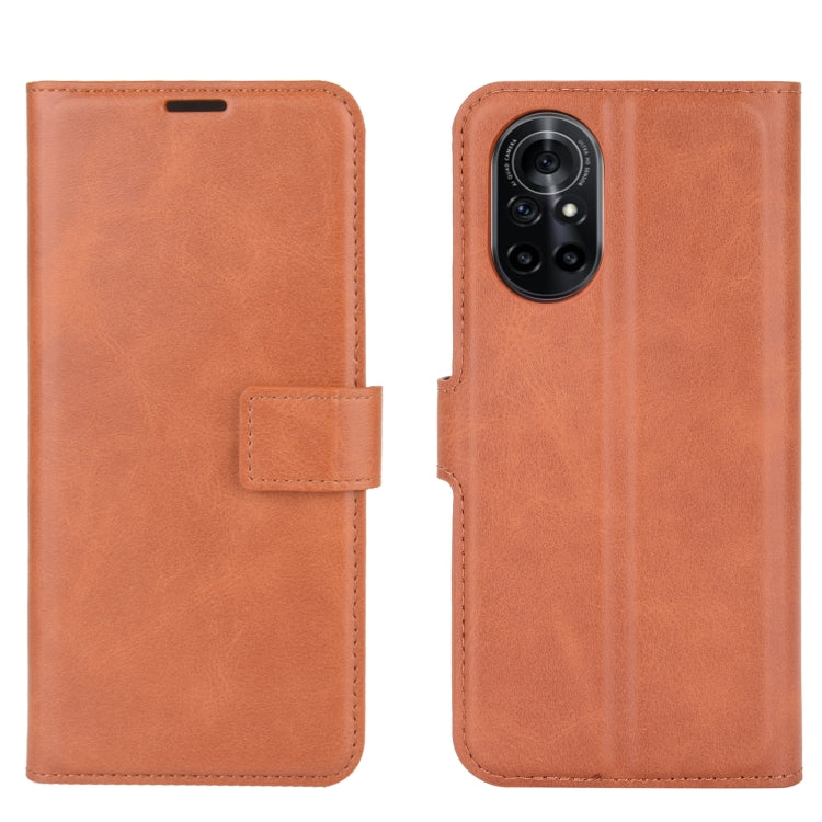 For Huawei Nova 8 5G Retro Calf Pattern Buckle Horizontal Flip Leather Case with Holder & Card Slots & Wallet